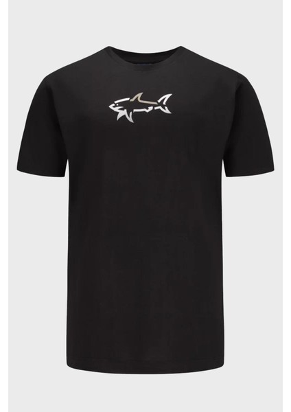 % 100 Pamuk Regular Fit Bisiklet Yaka Logolu T Shirt Erkek T Shirt 24411085 011
