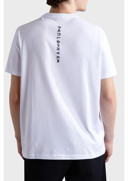 % 100 Pamuk Regular Fit Bisiklet Yaka Logolu T Shirt Erkek T Shirt 24411053 010