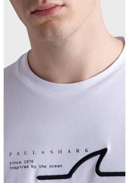 % 100 Pamuk Regular Fit Bisiklet Yaka Logolu T Shirt Erkek T Shirt 24411053 010