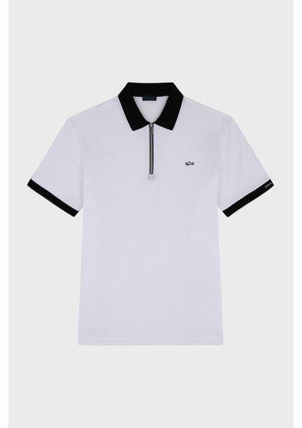 Pamuklu Regular Fit Yarım Fermuarlı Polo Yaka T Shirt Erkek Polo Yaka T Shirt 24411319 010 indirimleri