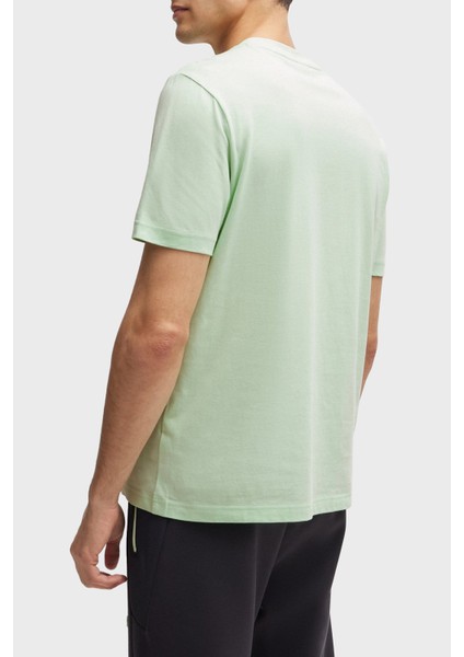 Logolu % 100 Pamuk Regular Fit Bisiklet Yaka T Shirt Erkek T Shirt 50512866 388 fiyatları