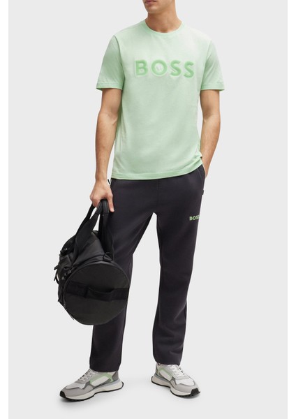 Logolu % 100 Pamuk Regular Fit Bisiklet Yaka T Shirt Erkek T Shirt 50512866 388 modelleri