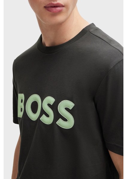 Logolu % 100 Pamuk Regular Fit Bisiklet Yaka T Shirt Erkek T Shirt 50512866 016 fırsatları