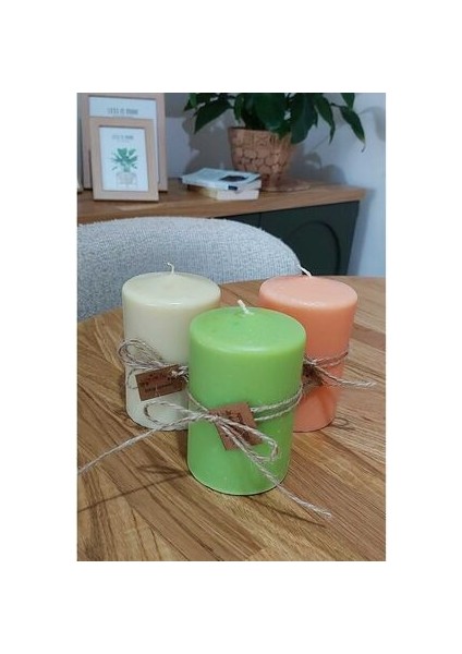 Silindir Mum 1 Adet 11 x 7 cm , Esanslı Mum, Ev Dekorasyon, Hediyelik modelleri