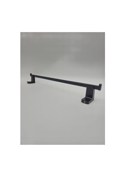 Paslanmaz Uzun Havluluk Mat Siyah 50 cm