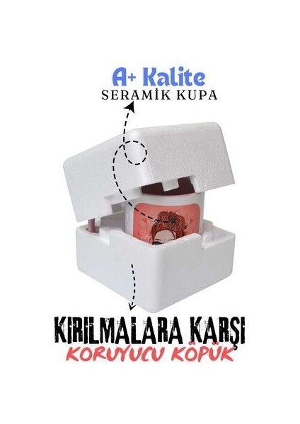 2'li Eşli Çift Yön Baskılı Miki Mouse Baskılı Kupa Bardak