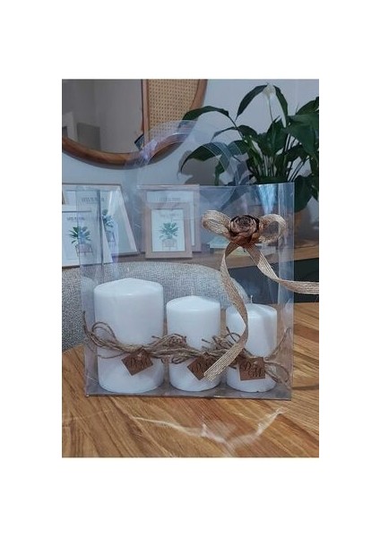 Silindir Mum 1 Adet 11 x 7 cm , Esanslı Mum, Ev Dekorasyon, Hediyelik