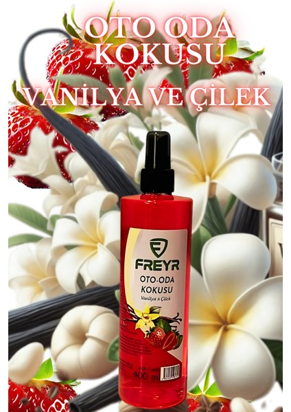 Vanilya Çilek Oto Parfüm 400 ML Araç Ev Ortam Kokusu