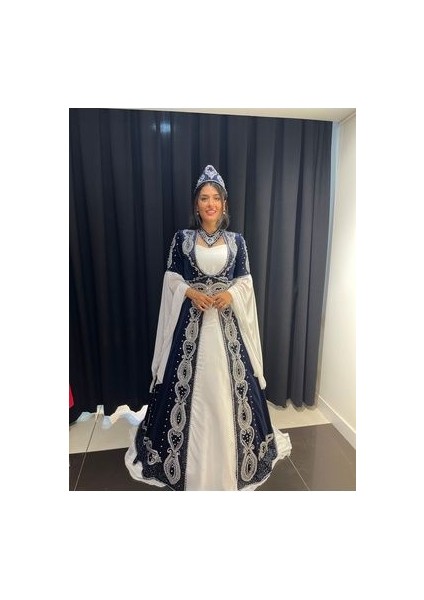 Lacivert Kadife Kaftan fiyatları