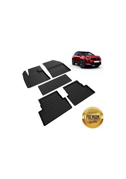 Peugeot 3008 Active Allure Havuzlu Paspas Kokusuz 2016 2017 2018 2019 2020 2021 2022 2023 2024