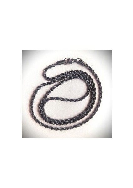 Unisex Burgu Zincir Çelik Kolye 3.0 mm