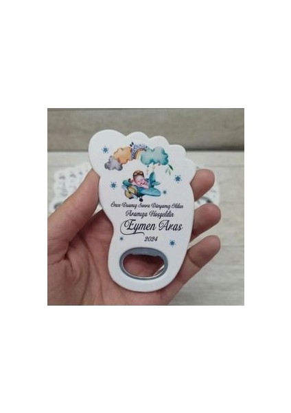 25 Adet Ayak Açacak Magnet Uçak Yenidoğan Konspeti