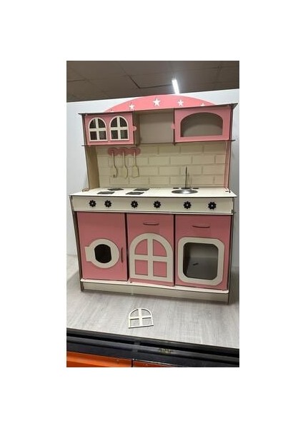 Ahşap Oyuncak Mutfak 95X80 Ebat 3 mm Kalımlık