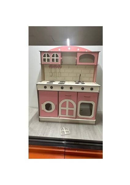 Ahşap Oyuncak Mutfak 95X80 Ebat 3 mm Kalımlık