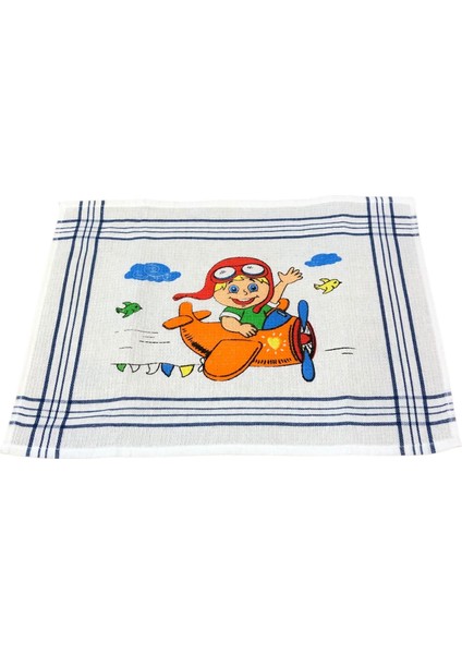 3 Lü Erkek Çocuk Okul Beslenme Peçetesi ve Örtüsü 35 x 50