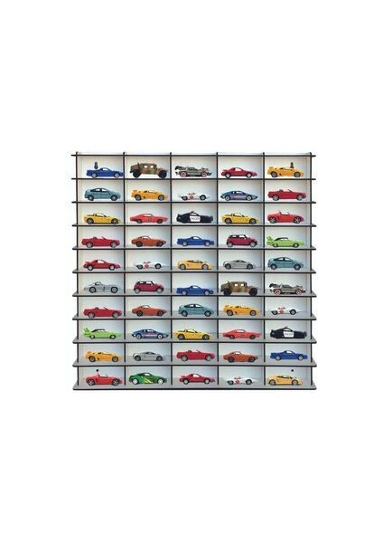 1/64 Hobi Araba Rafı Beyaz 50'li (Hot Wheels, Matchbo x )