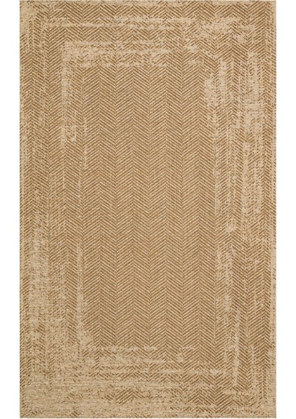 Eko Brooklyn Hasır Görünümlü Kaymaz Renkli Dokuma Modern Kilim BRK04