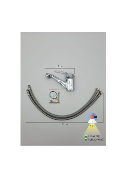 ARÇE Sabit Mix Krom Lavabo Bataryası