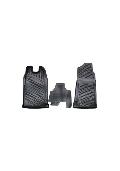 Transit 2000-2014 Uyumlu 3D Siyah Kokusuz Havuzlu Paspas Takımı