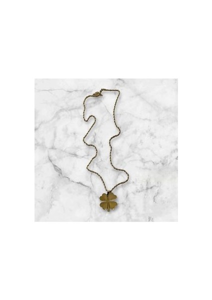 Çelik 4 Yapraklı Yonca Kolye