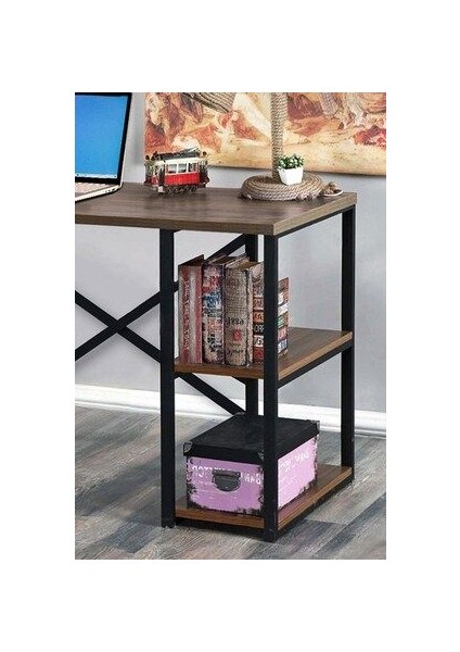 Alesta Metal Çalışma Masası 2 Raflı Laptop Bilgisayar Masası Ofis Ders Masası Yemek Masası 60X120 modelleri
