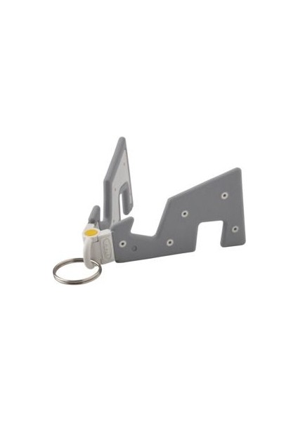 Mini Telefon Standı Yükseklik 4 cm Ikea Masa Üstü Stand Plastik Gri Anahtarlık
