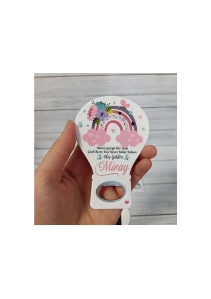 25 Adet Balon Açacak Magnet Pembe Gökkuşağı