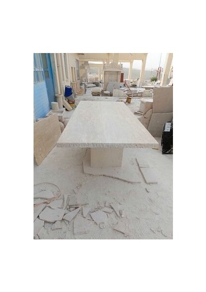 Traverten Yemek Masası