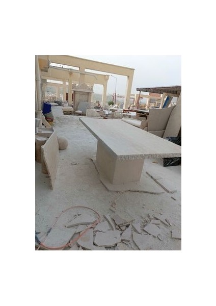 Traverten Yemek Masası modelleri