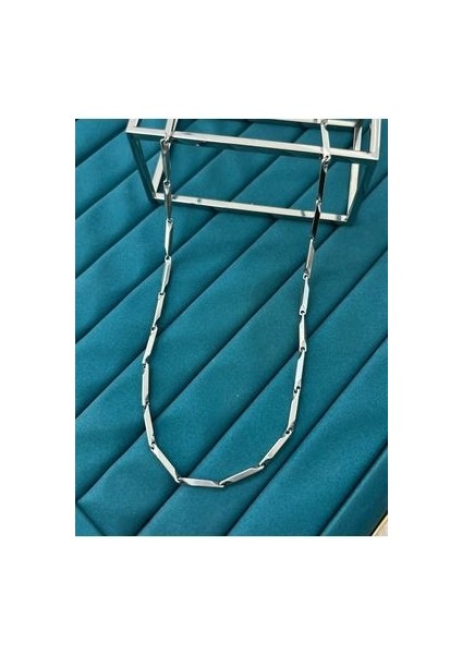 Erkek Silver Tasarım Kolye (60CM)