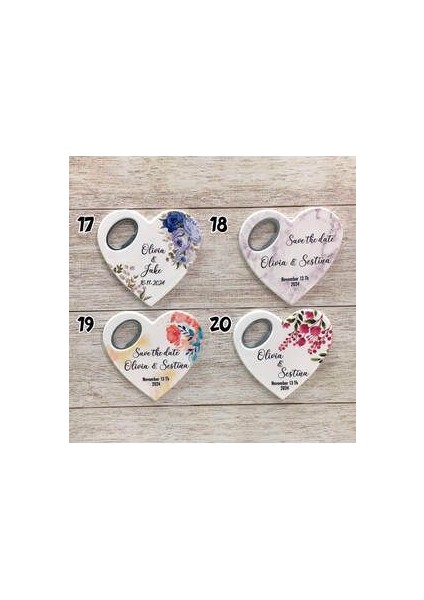 25 Adet Uzun Açacak Magnet Düğün Hediyelik Söz Hediyelik Nişan Hediyelik