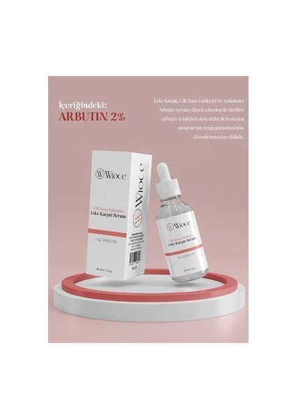 Leke Karşıtı, Cilt Tonu Eşitleyici ve Aydınlatıcı Arbutin Serum 30 ml fırsatları