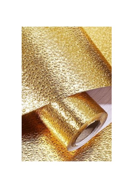Tahtakale toptan ticaret marka Yapışkanlı Gold Mutfak Tezgah Folyosu 1m x 40CM Modern Tasarım Kolay Uygulanabilir Folyo modelleri