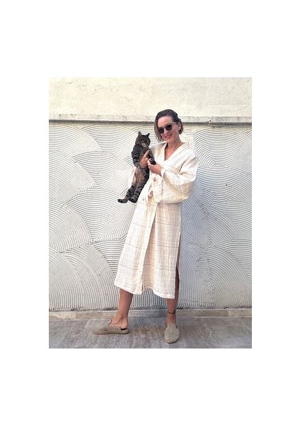 Müslin Kimono Çizgili fiyatları