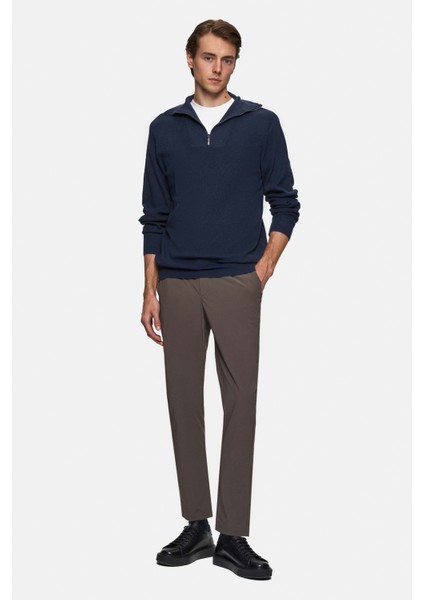 Slim Fit Lacivert Kazak fırsatları