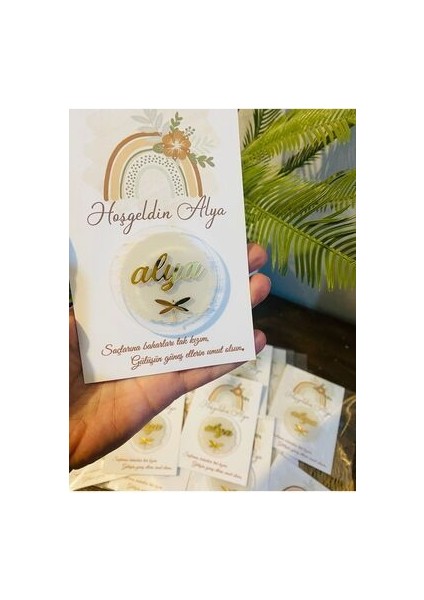 Pileksi Magnet - Bebek Hediyelik Isme Özel Magnet (15 Adet Fiyatıdır)