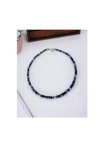 Obsidyen Doğal Taş Kolye