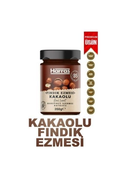 Kakaolu Fındık Ezmesi 350 gr (Glütensiz)