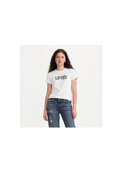 Levis Kadın Lse The Perfect Tee Hl Logo Mosaıc A2086-0280