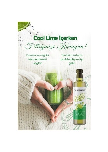 Doğal Cool Lime Detox Suyu Serinlerken Zayıfla