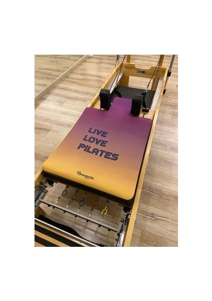 Lila Sarı Pilates Reformer Mat ( Pilates Matı )
