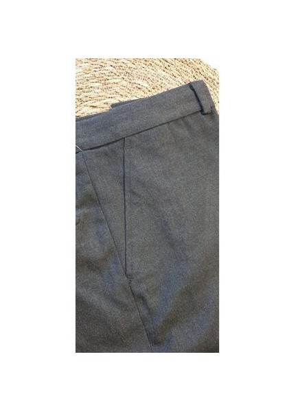 Erkek Lise Esnek Likralı Bilek Boy Okul Kumaş Pantolonu fırsatları