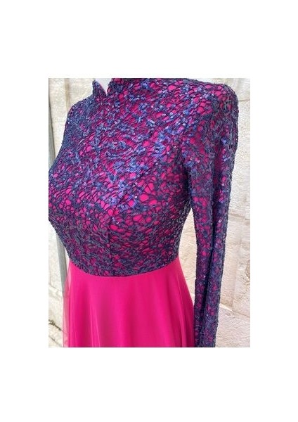 Payetli Tül Tesettür Abiye indirimleri