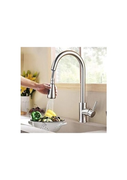 Inox Spiralli Mutfak Bataryası Inox Spiralli Mutfak Evye Bataryası.