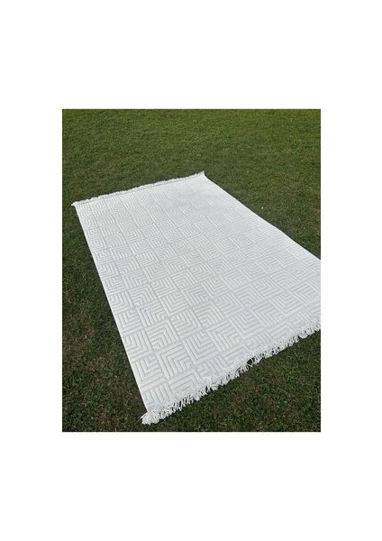 Dilara Krem Halı İskandinav Tarz Halı Modern Saçaklı Mikrofiber Dokuma Antialerjik Salon Halısı Mutfak Koridor Halısı Çocuk Odası Halısı