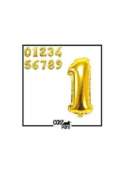 40"inç 100 cm Gold-Altın Folyo Balon 1