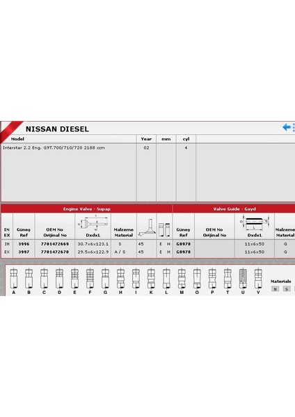 Sibop Gaydı G0978 Laguna 2.2 Master 2.5-16V