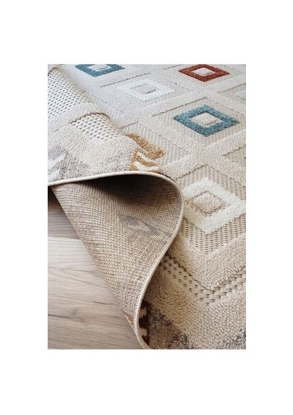 Dilara Renkli Halı İskandinav Tarz Halı Modern Saçaklı Mikrofiber Dokuma Antialerjik Salon Oturma Odası Halısı Çocuk Odası Halısı