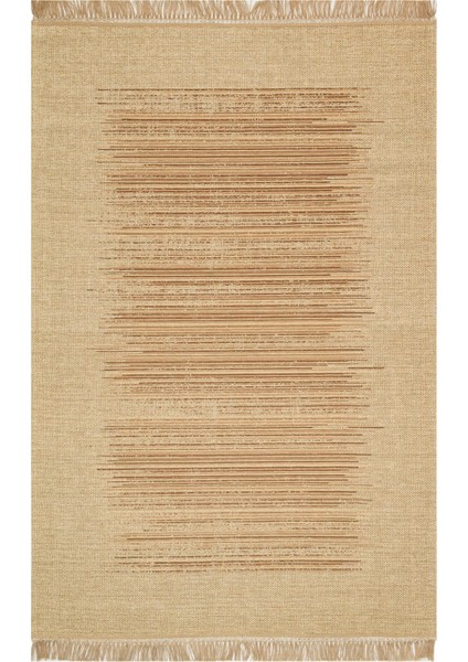 Eko Brooklyn Hasır Görünümlü Kaymaz Renkli Dokuma Modern Kilim BRK02