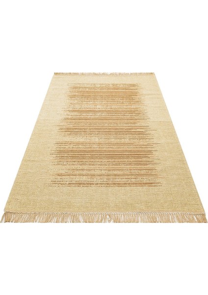 Eko Brooklyn Hasır Görünümlü Kaymaz Renkli Dokuma Modern Kilim BRK02